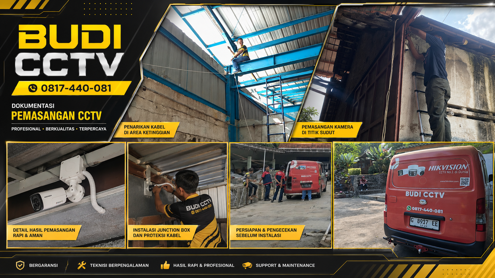 Pemasangan CCTV Pabrik Tegal Kurangi Risiko Pencurian
